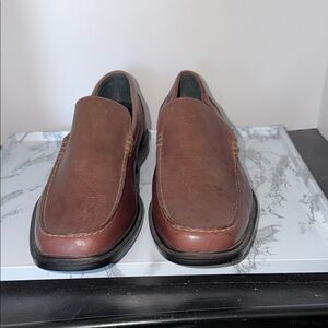 Rockport Men's Brown Leather Slip-On Loafers